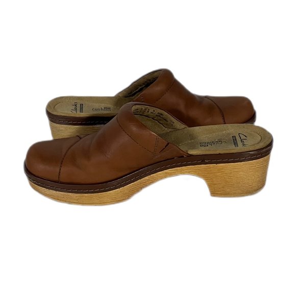 Clarks Collection Soft Cushion Preslet Sheen Clog Mule Size 7.5 - Picture 6 of 9